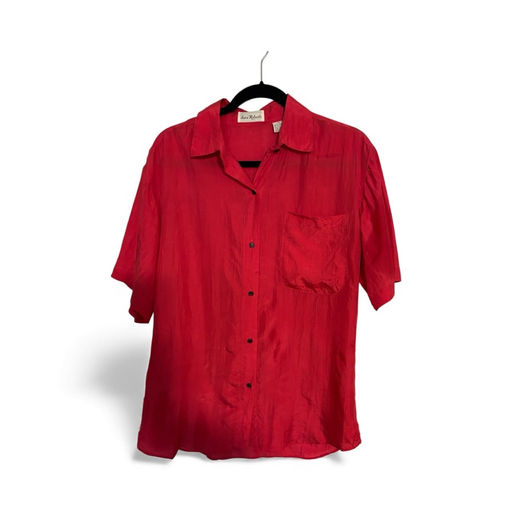 Sara Roberts 100% Silk Blouse EUC